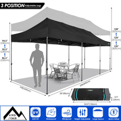 COBIZI 10'x30' Canopy Heavy Duty Pop Up Canopy Tent Outdoor Gazebo Shelter Large Tent for Party Camping