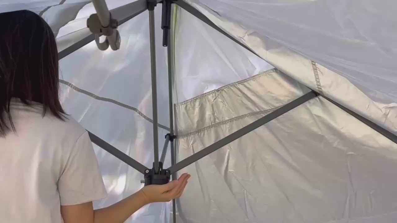 COBIZI 10x20 Pop up Canopy Tent Easy up Canopy for Outside Instant Portable Waterproof Party Canopy Tent for Summer Beach Garden Party Camping Outside with Air Vent,Reflective Strip,4 Sandbags