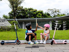 CAROMA Electric Scooter for Kids 6-12, up to 120 lbs, up to 6 mph, 120W Power Motor, Unique 7 Color Pedal Light E-Scooter for Kids Boys Girls