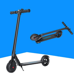 Caroma Electric Scooter Adults, Double Shock Absorption, 400W Motor, 16 Miles Long Range & Max Speed 16MPH, Honeycomb Tires, Folding E-Scooter Commuter with Waterproof Certified, Black