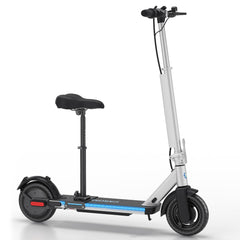 Caroma Peak 630W/819W Electric Scooter for Adults, Up to 25 Miles Range & 15.5/20 Mph, 9"/10" Solid Tires, Foldable Commuter E Scooter & LED Display and Cruise Control System (Optional Seat),Silve