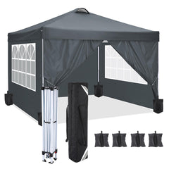 COBIZI 10x10 Pop Up Canopy Tent with 4 Sidewalls
